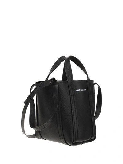 Shop Balenciaga Handbags In Black/l White