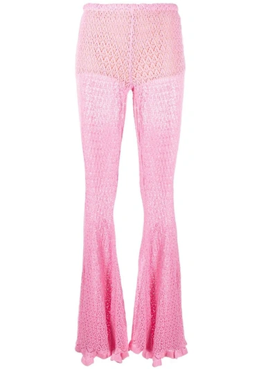 Shop Blumarine Pantalone Maglia Clothing In Pink & Purple