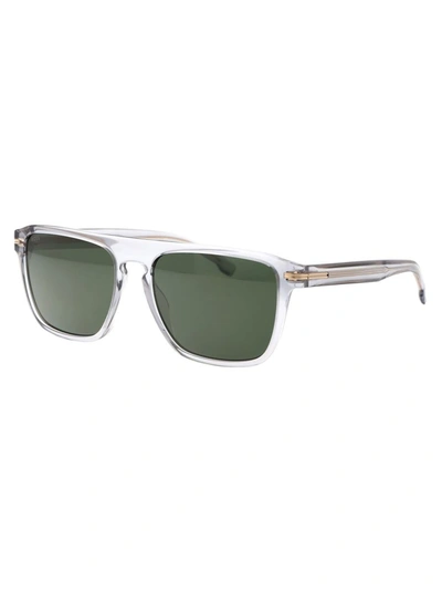 Shop Hugo Boss Boss  Sunglasses In Kb7qt Grey