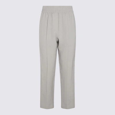 Shop Brunello Cucinelli Light Grey Pants