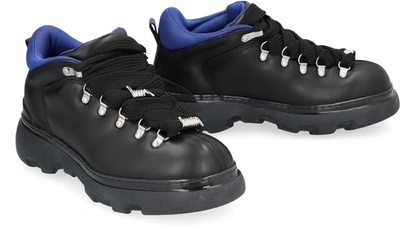 Shop Burberry Hiking Boots In Black