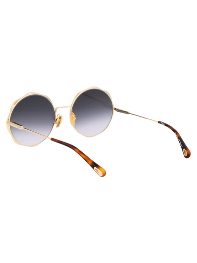 Shop Chloé Sunglasses In 001 Gold Gold Grey