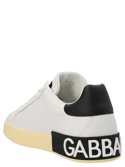 Shop Dolce & Gabbana 'portofino' Sneakers In White/black
