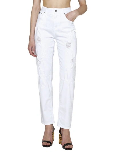 Shop Dolce & Gabbana Jeans In Bianco Otticco