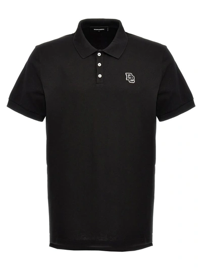 Shop Dsquared2 'tennis Fit' Polo Shirt In Black