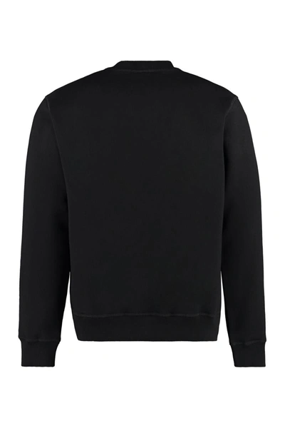 Shop Dsquared2 Icon Detail Cotton Sweatshirt In Black