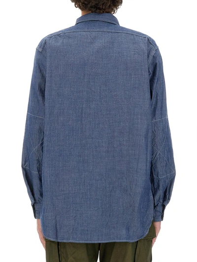 Shop Engineered Garments Cotton Shirt In Blue