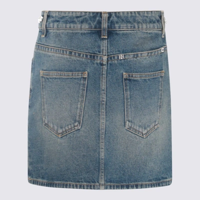 Shop Givenchy Medium Blue Denim Mini Skirt