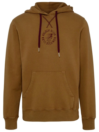 Shop Golden Goose Brown Cotton Sweatshirt