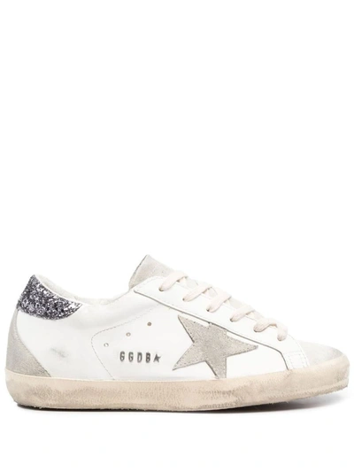 Shop Golden Goose Sneakers In White/ice/grey