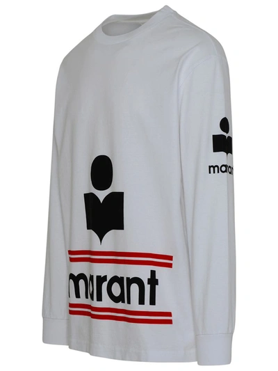Shop Isabel Marant White Cotton 'gianni' Sweater