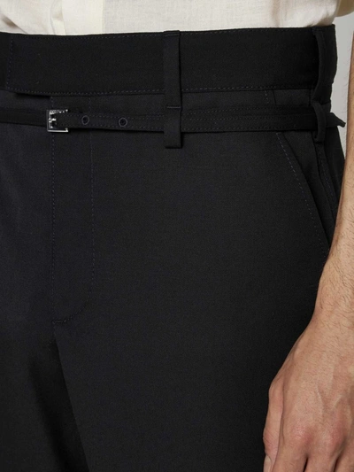 Shop Jacquemus Trousers In Black
