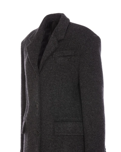 Shop Khaite Coats In Grey