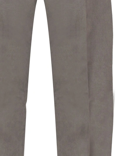 Shop Kiton Trousers In Dove Grey