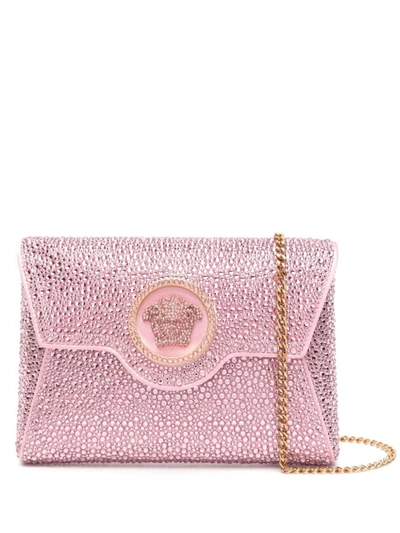 Shop Versace Bags.. In Pale Pink/gold