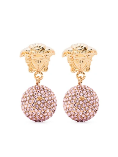 Shop Versace Bijoux In Gold/pink
