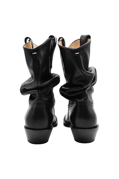 Shop Maison Margiela Tabi Western Boots Shoes In Black