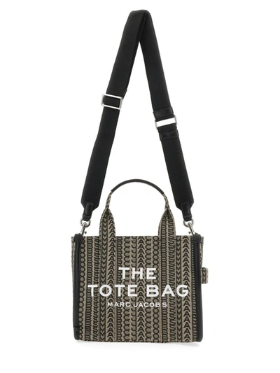 Shop Marc Jacobs The Monogram Mini Tote Bag In Beige