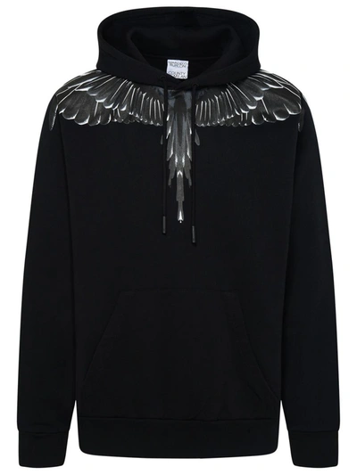 Shop Marcelo Burlon County Of Milan Black Cotton Sweatshirt