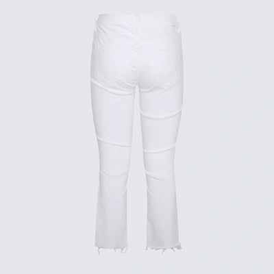 Shop Mother White Cotton Jeans In Fairest Of Them All