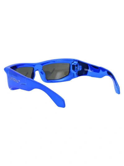 Shop Off-white Sunglasses In 4545 Blue
