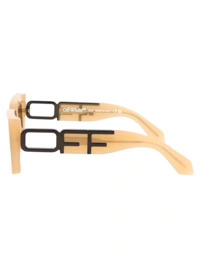 Off-white Boston Rectangular Frame Sunglasses In 1707 Sand