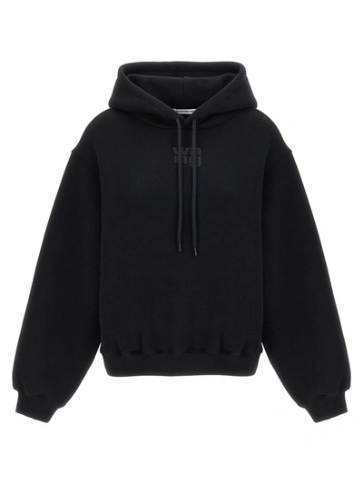 Shop Alexander Wang T T By Alexander Wang 'essential Terry' Hoodie In Black