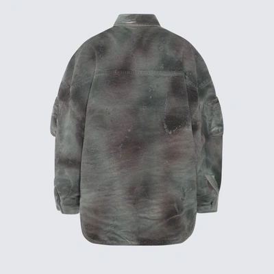 Shop Attico The  Camouflage Cotton Shirt In Brown