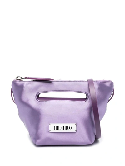 Shop Attico The  Via Del Giardini Shoulder Bag In Pink & Purple