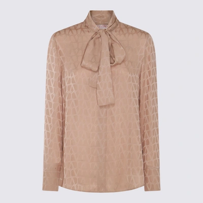 Shop Valentino Beige Cotton Shirt In Poudre