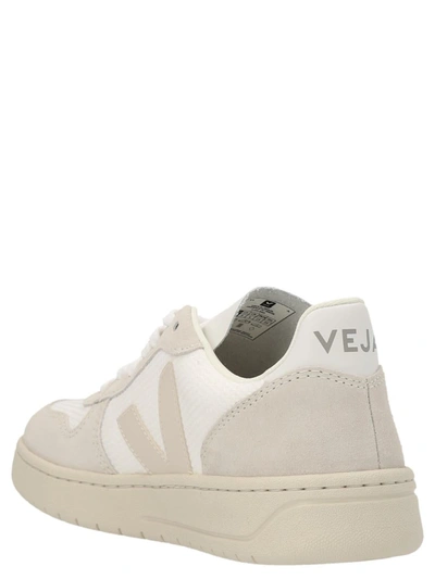 Shop Veja 'v-10' Sneakers In White