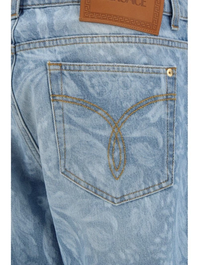 Shop Versace Jeans In Azzurro