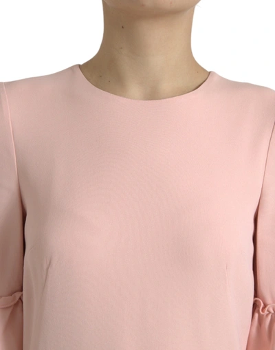 Shop Dolce & Gabbana Elegant Light Pink A-line Shift Mini Women's Dress