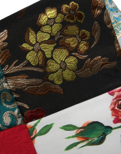 Shop Dolce & Gabbana Floral Jacquard Mini Shift Dress Women's Masterpiece In Multicolor
