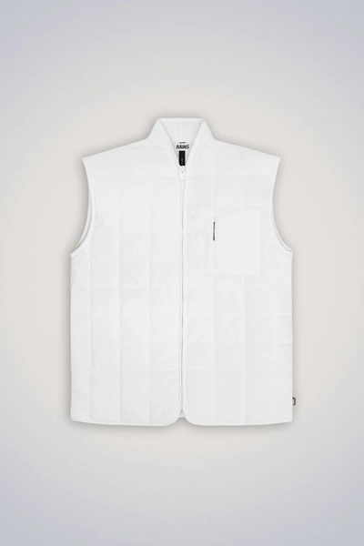 Shop Rains Giron Liner Vest In Powder