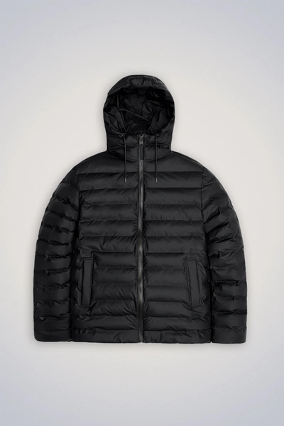 Shop Rains Lohja Puffer Jacket In Black