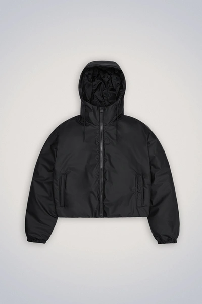 Shop Rains Lohja Short Jacket In Black