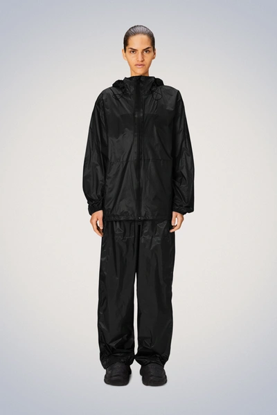 Shop Rains Norton Rain Jacket In Black