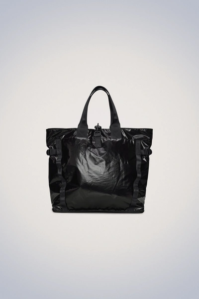 Shop Rains Sibu Shopper Bag In Black
