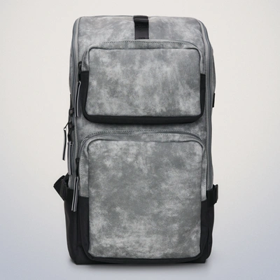 Shop Rains Trail Cargo Backpack In Distressed Grey