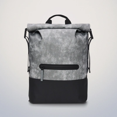 Shop Rains Trail Rolltop Backpack In Distressed Grey