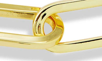Savvy Cie Jewels Paperclip Link Bracelet In Yellow