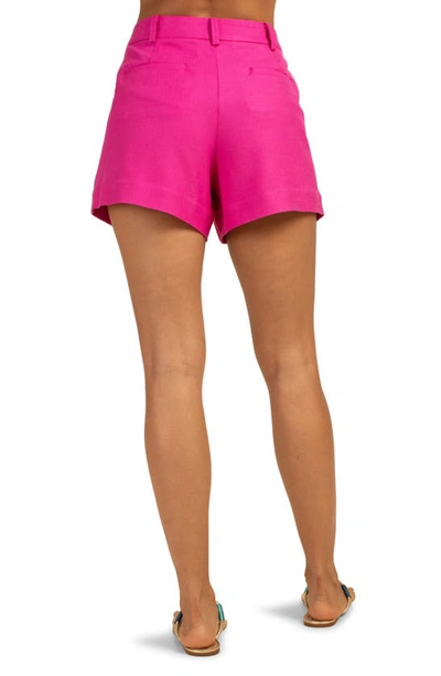 Shop Trina Turk Ocotillo High Waist Shorts In Sunset Pink