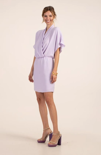 Shop Trina Turk Concourse Dolman Sleeve Dress In Lilac Breeze