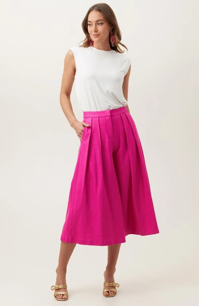 Shop Trina Turk Carefree Wide Leg Pants In Sunset Pink