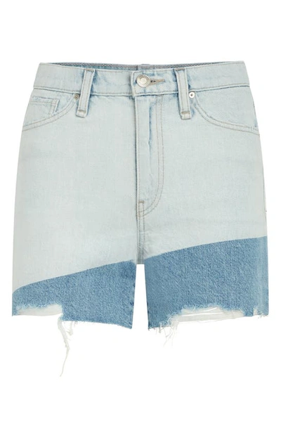 Shop Hudson Jeans Devon High Waist Denim Boyfriend Shorts In Extracted Triangle
