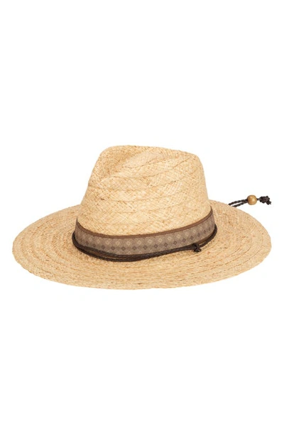 Shop San Diego Hat Raffia Lifeguard Fedora In Natural