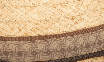 San Diego Hat Raffia Lifeguard Fedora In Natural
