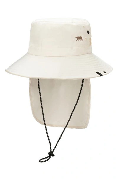 Shop San Diego Hat Outdoor Bucket Hat With Neckflap In Beige