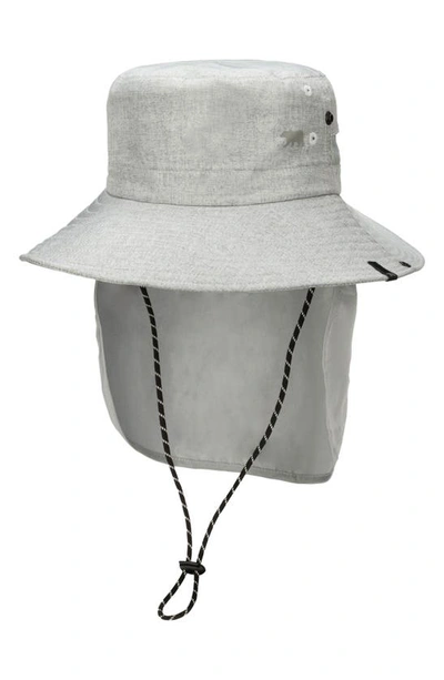 Shop San Diego Hat Outdoor Bucket Hat With Neckflap In Grey